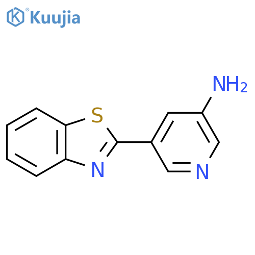 5-(1,3-benzothiazol-2-yl)pyridin-3-amine structure