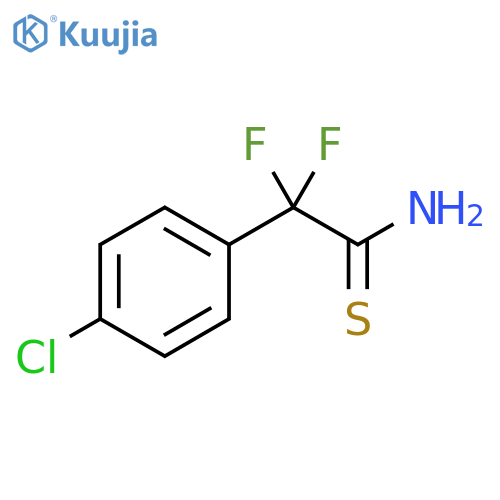 2-(4-chlorophenyl)-2,2-difluoroethanethioamide structure