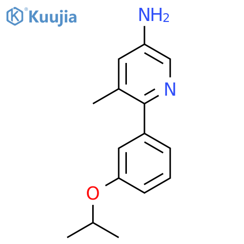 6-(3-Isopropoxyphenyl)-5-methylpyridin-3-amine structure
