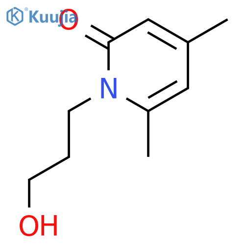 1-(3-hydroxypropyl)-4,6-dimethylpyridin-2-one structure