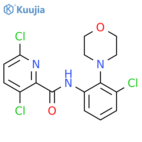 3,6-Dichloro-N-[3-chloro-2-(morpholin-4-YL)phenyl]pyridine-2-carboxamide structure