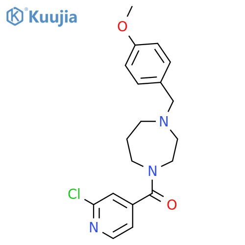 1-(2-Chloropyridine-4-carbonyl)-4-[(4-methoxyphenyl)methyl]-1,4-diazepane structure