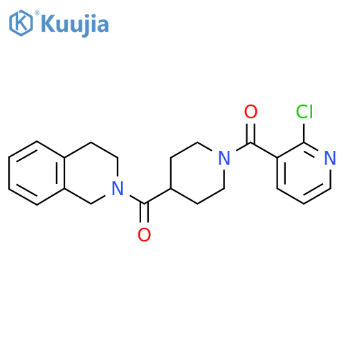 2-[1-(2-Chloropyridine-3-carbonyl)piperidine-4-carbonyl]-1,2,3,4-tetrahydroisoquinoline structure