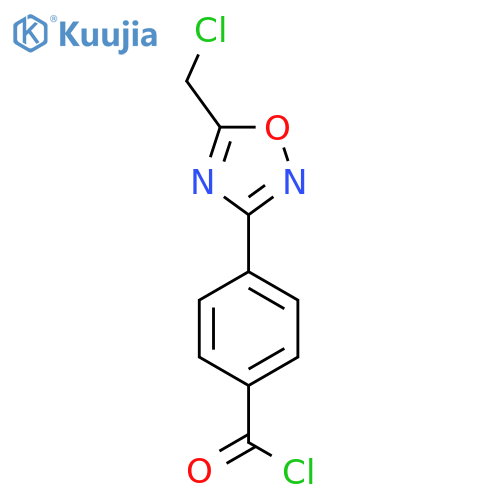 4-5-(Chloromethyl)-1,2,4-oxadiazol-3-yl-benzoyl chloride structure