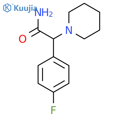 2-(4-Fluorophenyl)-2-piperidin-1-ylacetamide structure
