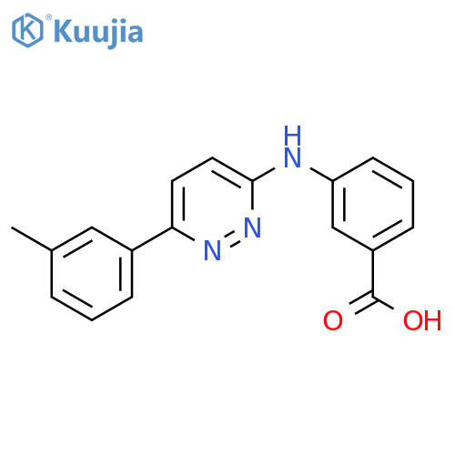 3-{[6-(3-Methylphenyl)pyridazin-3-YL]-amino}benzoic acid structure