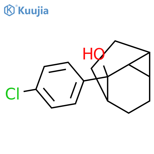 Tricyclo[3.3.1.02,8]nonan-9-ol, 9-(4-chlorophenyl)- structure