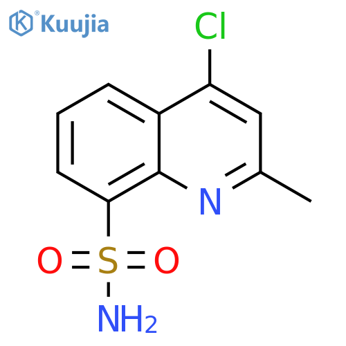 8-Quinolinesulfonamide, 4-chloro-2-methyl- structure