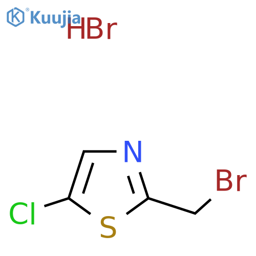 2-(Bromomethyl)-5-chloro-1,3-thiazole hydrobromide structure
