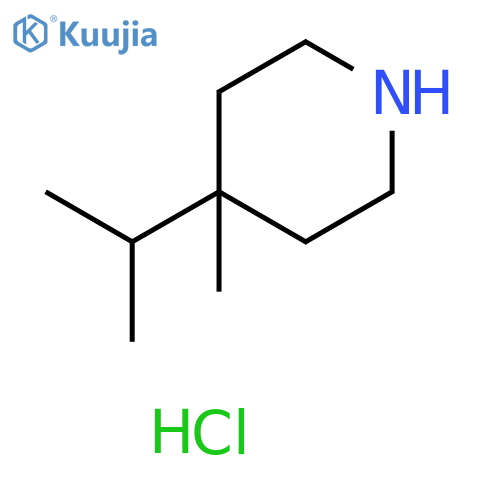 4-methyl-4-(propan-2-yl)piperidine hydrochloride structure