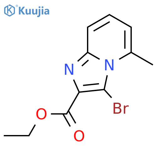 Ethyl 3-bromo-5-methylimidazo[1,2-a]pyridine-2-carboxylate structure