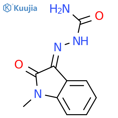 Hydrazinecarboxamide, 2-(1,2-dihydro-1-methyl-2-oxo-3H-indol-3-ylidene)- structure