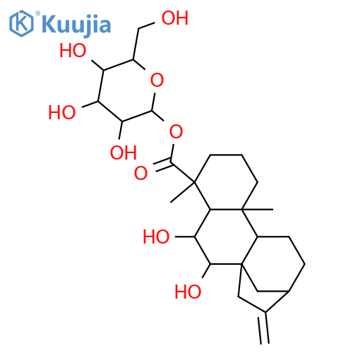 6,7-Dihydroxy-16-kauren-19-oic acid; (ent-6α,7α)-form, 19-O-β-D-Glucopyranosyl ester structure