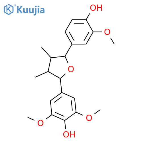 Phenol, 2,6-dimethoxy-4-[(2R,3R,4R,5S)-tetrahydro-5-(4-hydroxy-3-methoxyphenyl)-3,4-dimethyl-2-furanyl]-, rel-(+)- structure