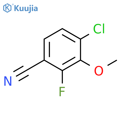 4-Chloro-2-fluoro-3-methoxybenzonitrile structure