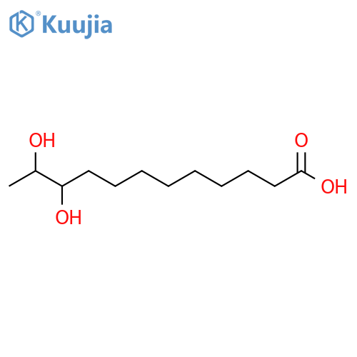 10,11-Dihydroxydodecanoic acid; (10S,11R)-form structure