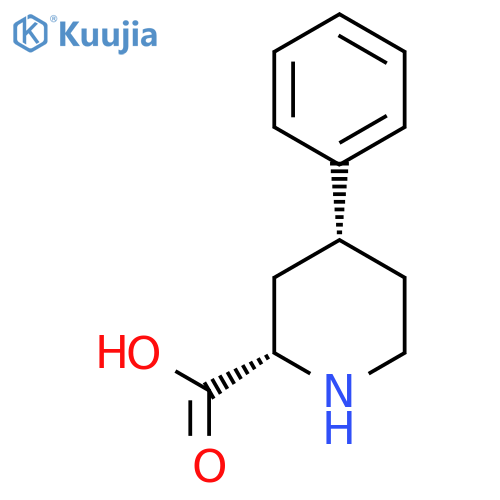 rac-(2R,4S)-4-phenylpiperidine-2-carboxylic acid structure