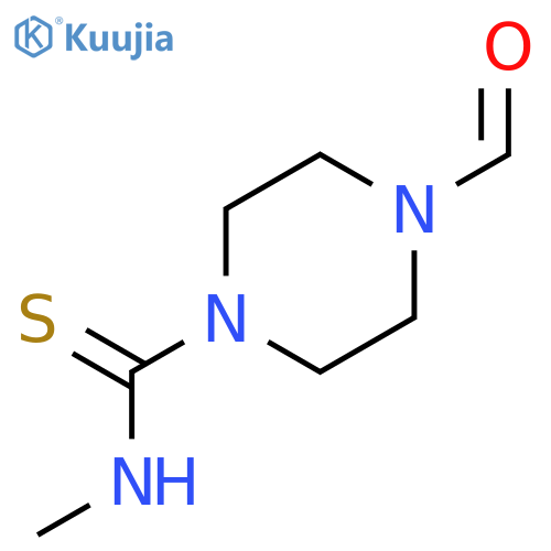 1-Piperazinecarbothioamide,4-formyl-N-methyl- structure