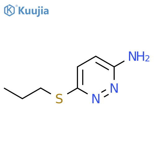 3-Amino-6-(propylthio)pyridazine structure