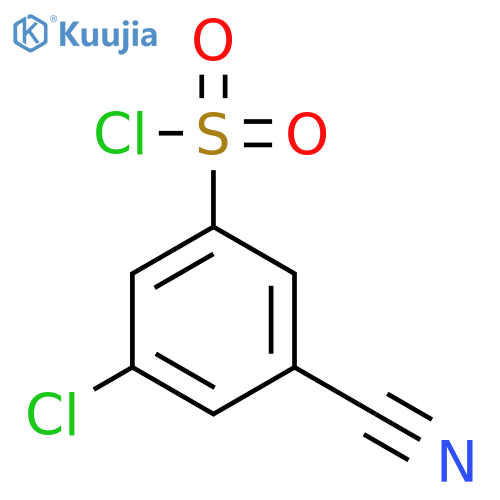 3-Chloro-5-cyanobenzene-1-sulfonyl chloride structure