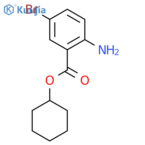 Cyclohexyl 2-amino-5-bromobenzoate structure