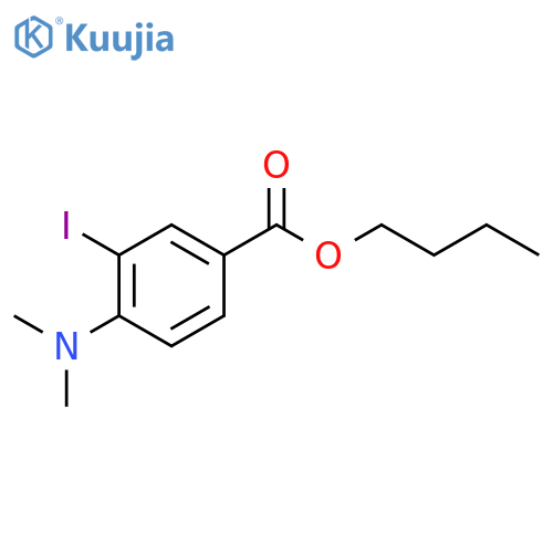 Butyl 4-(dimethylamino)-3-iodobenzoate structure