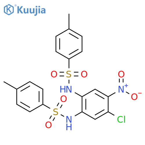 BENZENESULFONAMIDE, N,N'-(4-CHLORO-5-NITRO-1,2-PHENYLENE)BIS[4-METHYL- structure