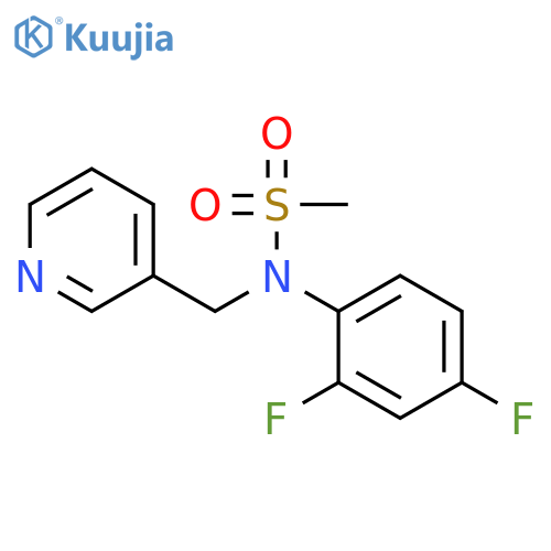 Methanesulfonamide,N-(2,4-difluorophenyl)-N-(3-pyridinylmethyl)- structure