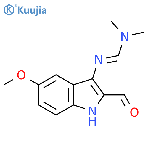 N'-(2-Formyl-5-methoxy-1H-indol-3-yl)-N,N-dimethylimidoformamide structure