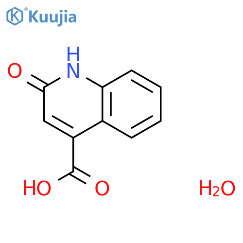 2-Oxo-1,2-dihydroquinoline-4-carboxylic acid hydrate structure