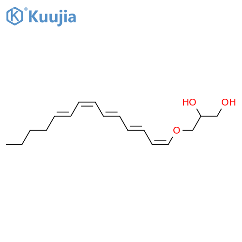 3-(1,3,5,7,9-Tetradecapentaenyloxy)-1,2-propanediol; (±)-(all-E)-form structure