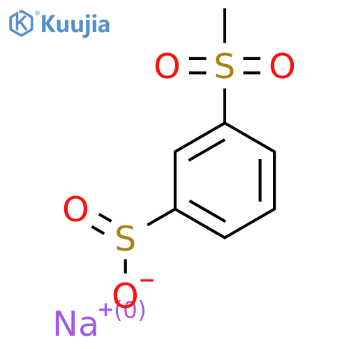 Sodium 3-methanesulfonylbenzene-1-sulfinate structure