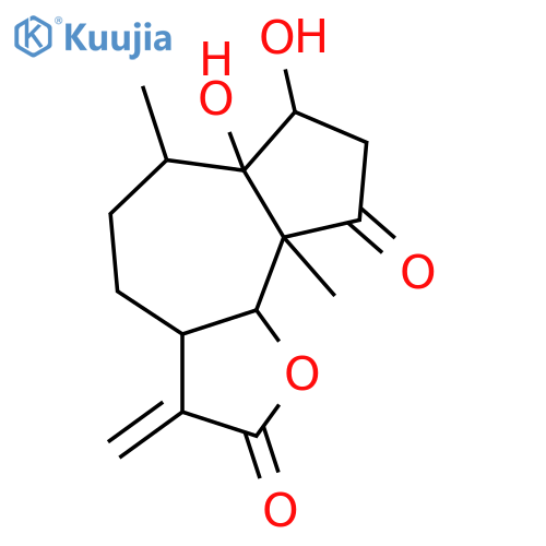 1,2,4-Trihydroxy-11(13)-pseudoguaien-12,6-olide; (1α,2β,4β,5β,6β,10β)-form, 4-Ketone structure