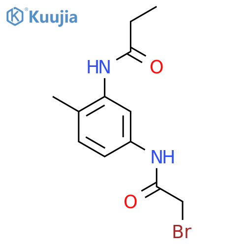 N-{5-[(2-Bromoacetyl)amino]-2-methylphenyl}propanamide structure