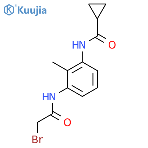 N-{3-[(2-Bromoacetyl)amino]-2-methylphenyl}cyclopropanecarboxamide structure