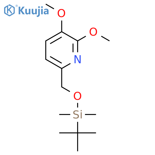 6-((tert-Butyldimethylsilyloxy)methyl)-2,3-dimethoxypyridine structure