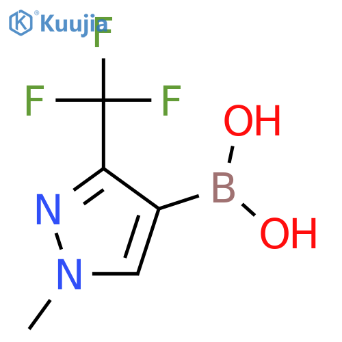 [1-methyl-3-(trifluoromethyl)pyrazol-4-yl]boronic acid structure