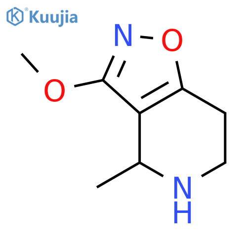 Isoxazolo[4,5-c]pyridine,4,5,6,7-tetrahydro-3-methoxy-4-methyl- structure