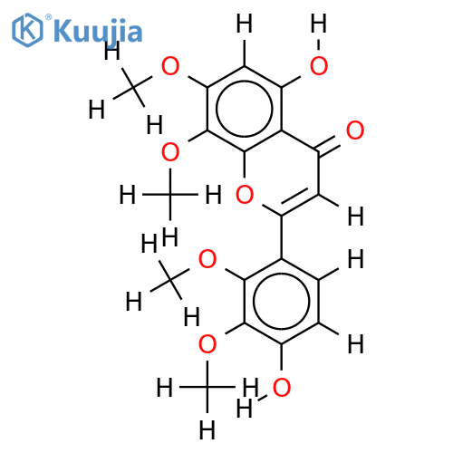 2',3',7,8-Tetra-Me ether-2',3',4',5,7,8-Hexahydroxyflavone structure