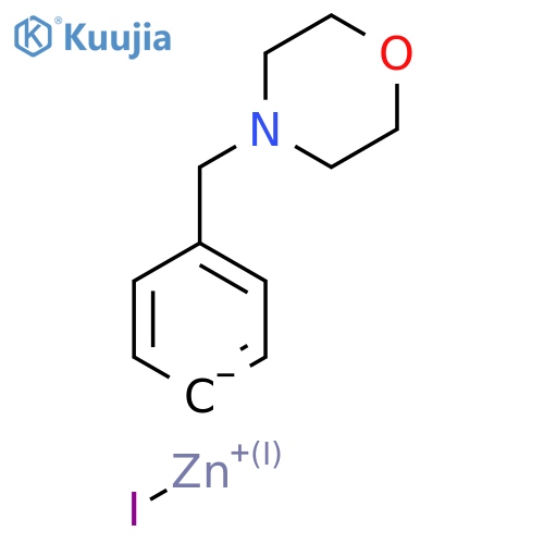 4-[(4-Morpholino)methyl]phenylzinc iodide 0.5 M in Tetrahydrofuran structure