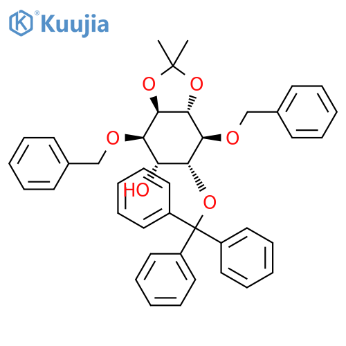 4,5-O-Isopropylidene-3,6-bis-O-(phenylmethyl)-1-O-(triphenylmethyl) DL-myo-Inositol structure