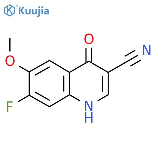7-Fluoro-4-hydroxy-6-methoxyquinoline-3-carbonitrile structure