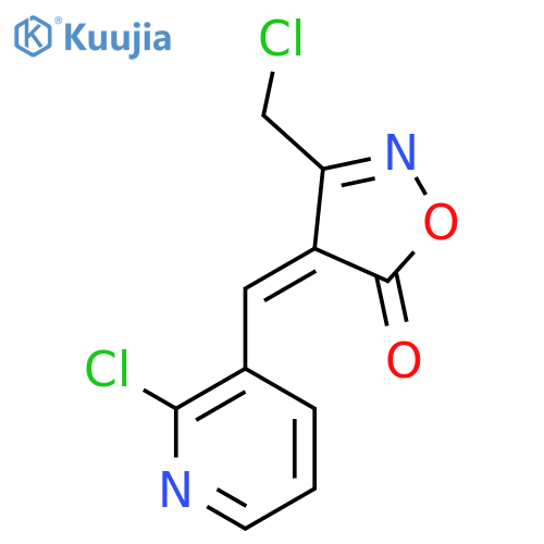 (4E)-3-(Chloromethyl)-4-[(2-chloropyridin-3-yl)-methylene]isoxazol-5(4H)-one structure