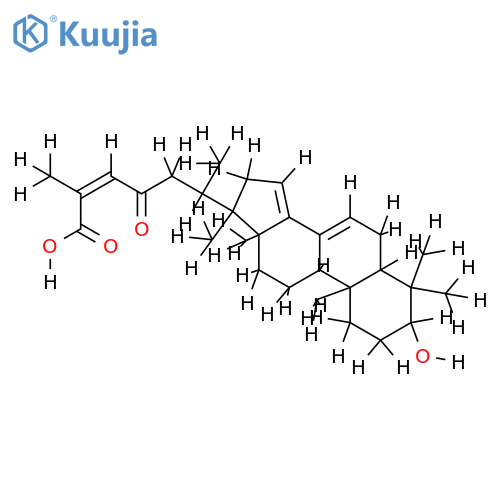 (3alpha,24Z)-3-Hydroxy-23-oxo-7,14,24-mariesiatrien-26-oic acid structure