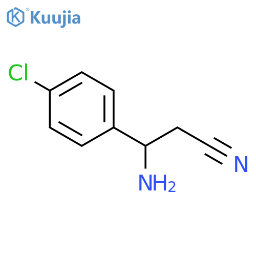 3-AMINO-3-(4-CHLOROPHENYL)PROPANENITRILE structure