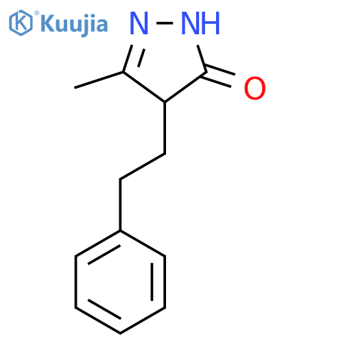 5-Methyl-4-(2-phenylethyl)-2,4-dihydro-3H-pyrazol-3-one structure