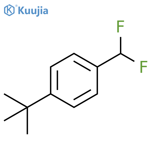 Benzene, 1-(difluoromethyl)-4-(1,1-dimethylethyl)- structure