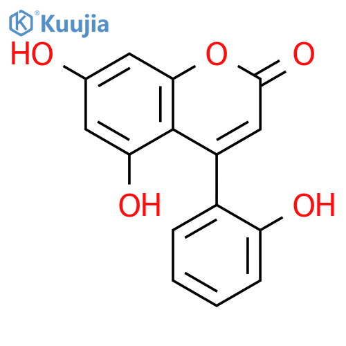5,7-dihydroxy-4-(2-hydroxyphenyl)chromen-2-one structure