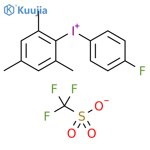 Iodonium, (4-?fluorophenyl)?(2,?4,?6-?trimethylphenyl)?-?, 1,?1,?1-?trifluoromethanesulf?onate (1:1) structure