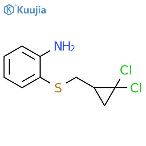 2-{[(2,2-dichlorocyclopropyl)methyl]sulfanyl}aniline structure